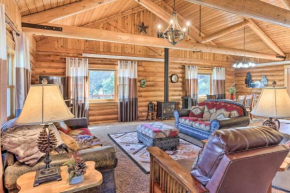 Hill City Log Cabin with On-Site Trout Fishing!